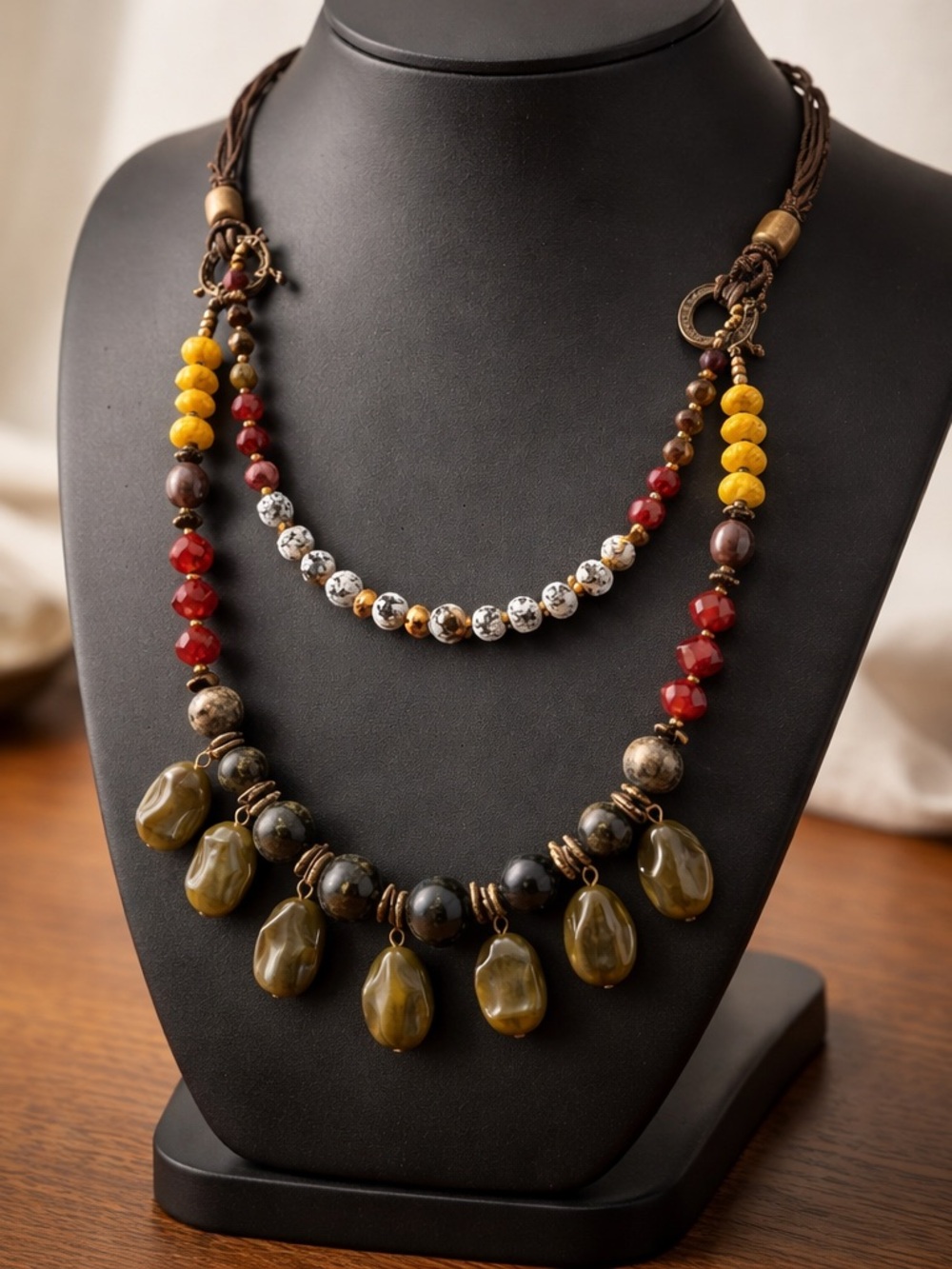Bohemian Retro 26" 2
Layer Necklace